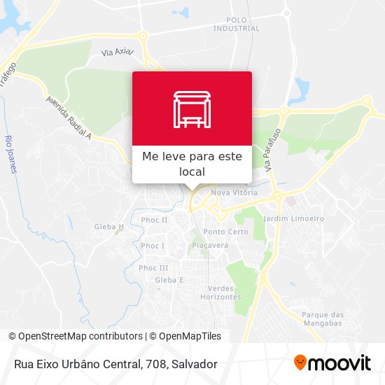 Rua Eixo Urbâno Central, 708 mapa