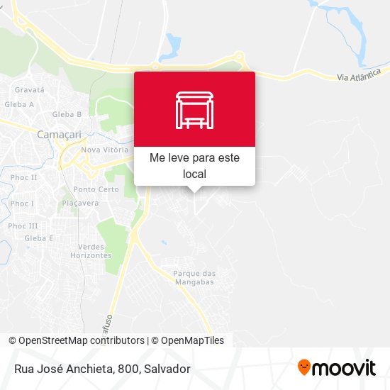 Rua José Anchieta, 800 mapa