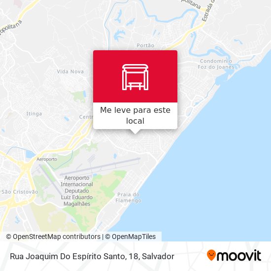 Rua Joaquim Do Espírito Santo, 18 mapa
