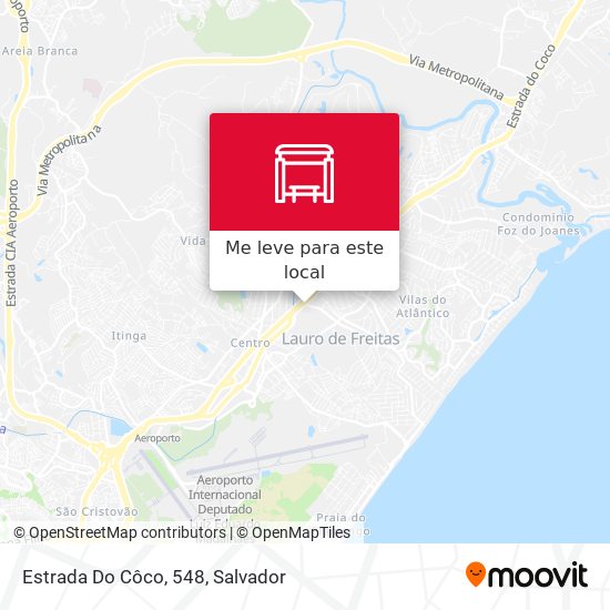 Estrada Do Côco, 548 mapa