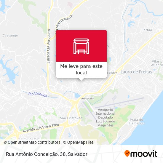 Rua Antônio Conceição, 38 mapa