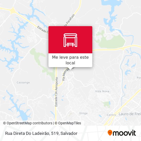 Rua Direta Do Ladeirão, 519 mapa