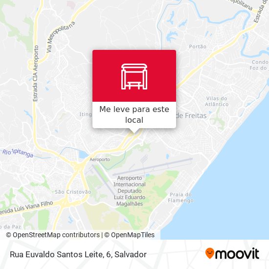 Rua Euvaldo Santos Leite, 6 mapa