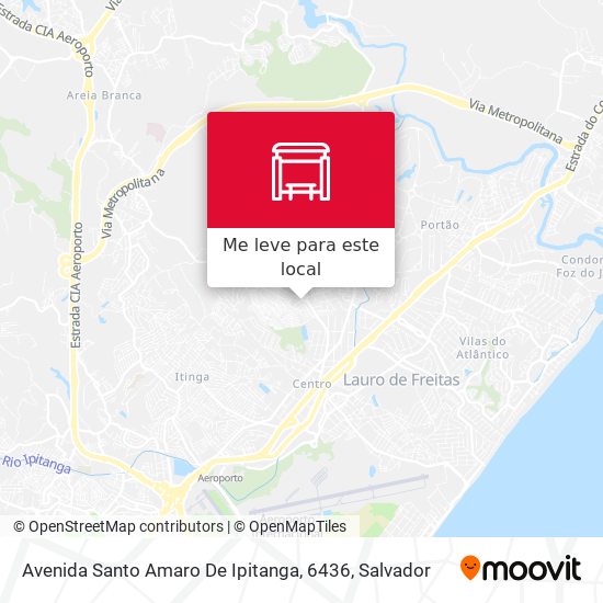 Avenida Santo Amaro De Ipitanga, 6436 mapa