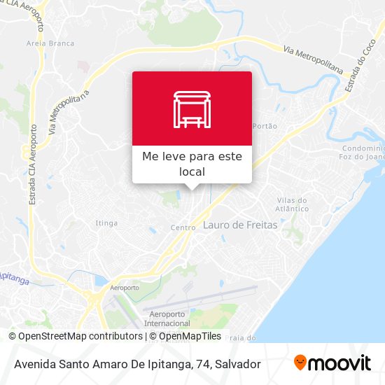 Avenida Santo Amaro De Ipitanga, 74 mapa