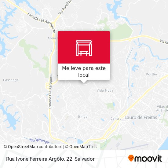 Rua Ivone Ferreira Argôlo, 22 mapa