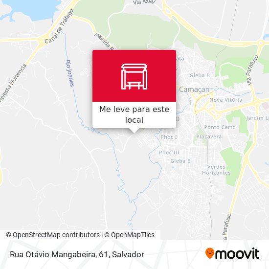 Rua Otávio Mangabeira, 61 mapa