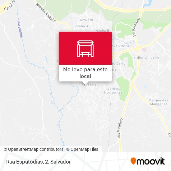 Rua Espatódias, 2 mapa