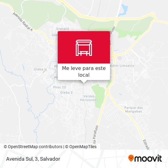 Avenida Sul, 3 mapa