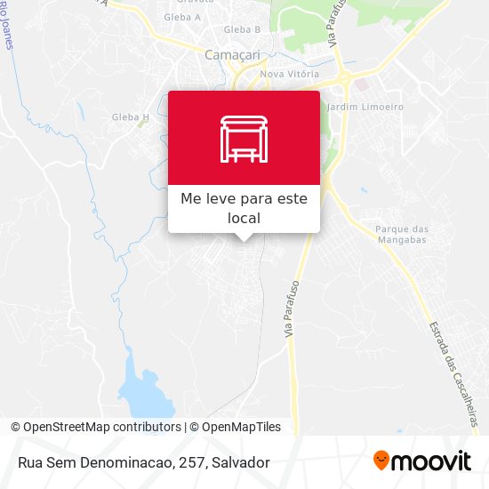 Rua Sem Denominacao, 257 mapa