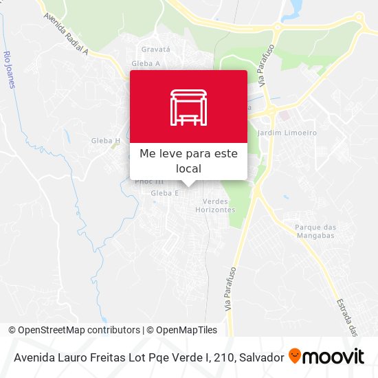Avenida Lauro Freitas Lot Pqe Verde I, 210 mapa