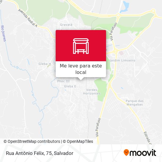 Rua Antônio Félix, 75 mapa