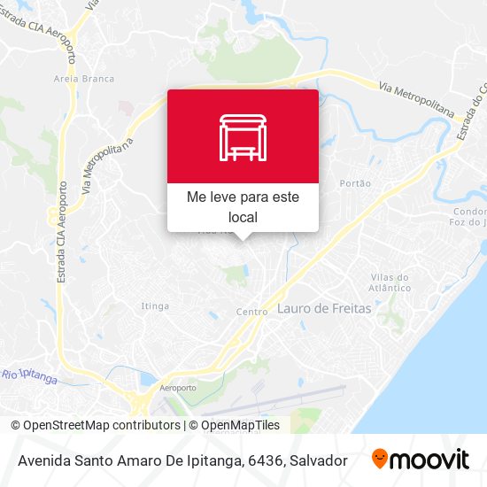 Avenida Santo Amaro De Ipitanga, 6436 mapa