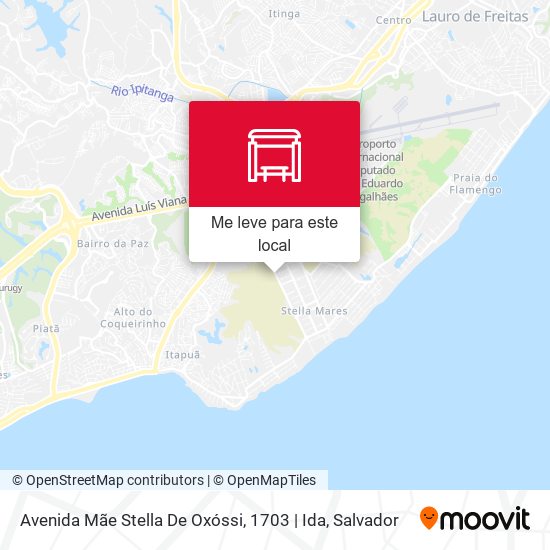 Avenida Mãe Stella De Oxóssi, 1703 | Ida mapa