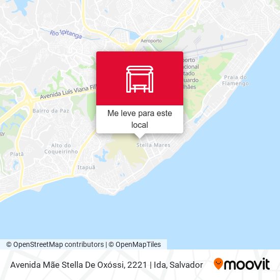 Avenida Mãe Stella De Oxóssi, 2221 | Ida mapa
