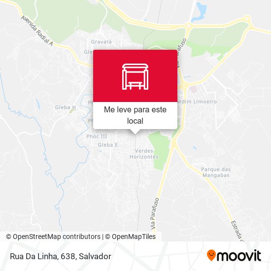 Rua Da Linha, 638 mapa