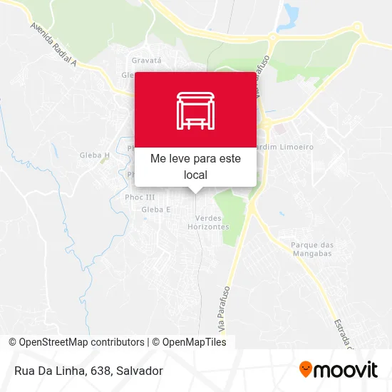 Rua Da Linha, 638 mapa