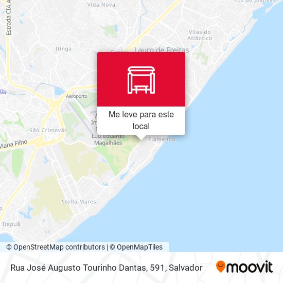 Rua José Augusto Tourinho Dantas, 591 mapa