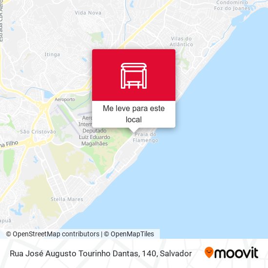 Rua José Augusto Tourinho Dantas, 140 mapa
