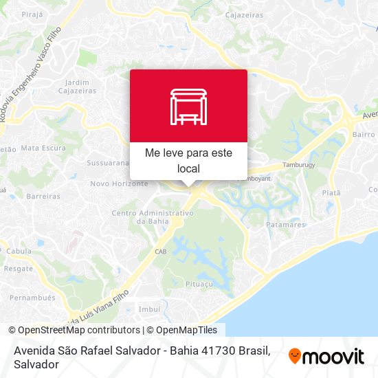 Avenida São Rafael Salvador - Bahia 41730 Brasil mapa