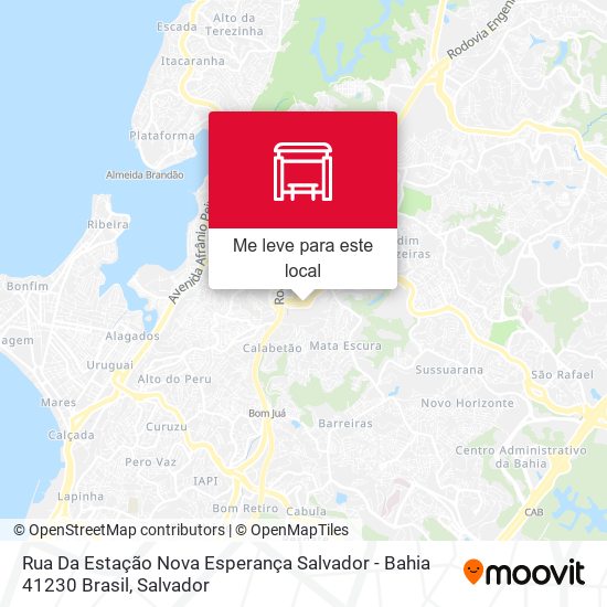 Rua Da Estação Nova Esperança Salvador - Bahia 41230 Brasil mapa
