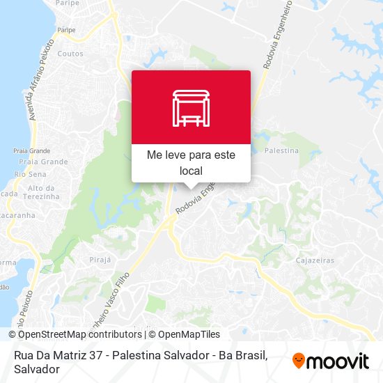 Rua Da Matriz 37 - Palestina Salvador - Ba Brasil mapa