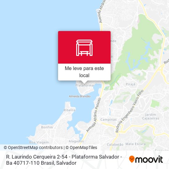 R. Laurindo Cerqueira 2-54 - Plataforma Salvador - Ba 40717-110 Brasil mapa