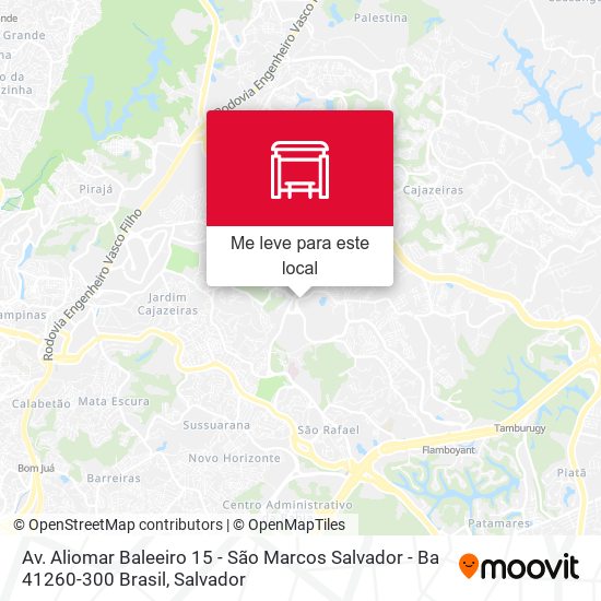 Av. Aliomar Baleeiro 15 - São Marcos Salvador - Ba 41260-300 Brasil mapa