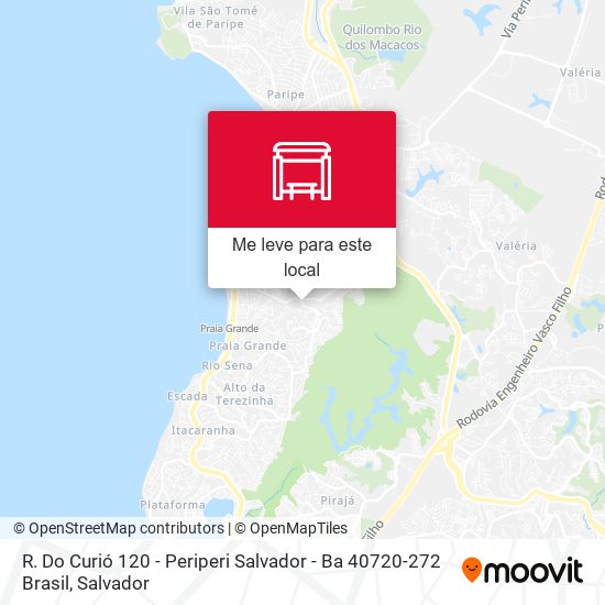 R. Do Curió 120 - Periperi Salvador - Ba 40720-272 Brasil mapa