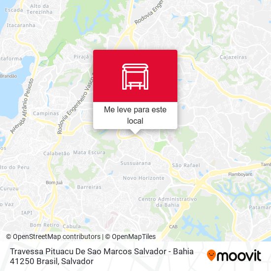 Travessa Pituacu De Sao Marcos Salvador - Bahia 41250 Brasil mapa