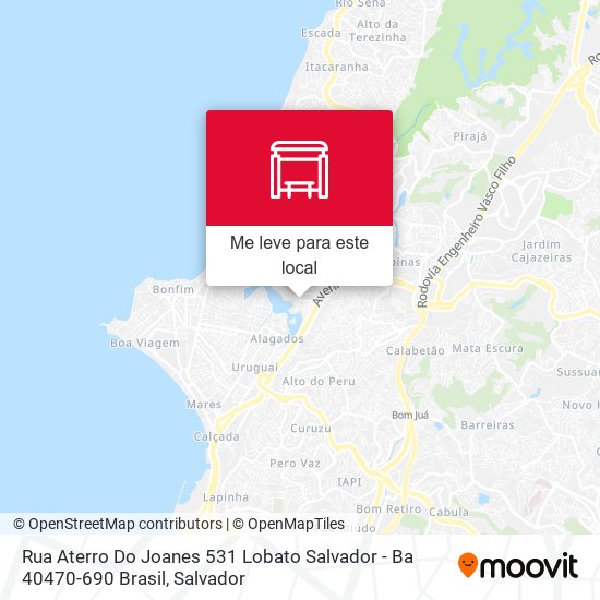 Rua Aterro Do Joanes 531 Lobato Salvador - Ba 40470-690 Brasil mapa