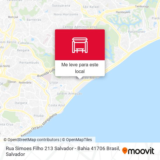 Rua Simoes Filho 213 Salvador - Bahia 41706 Brasil mapa
