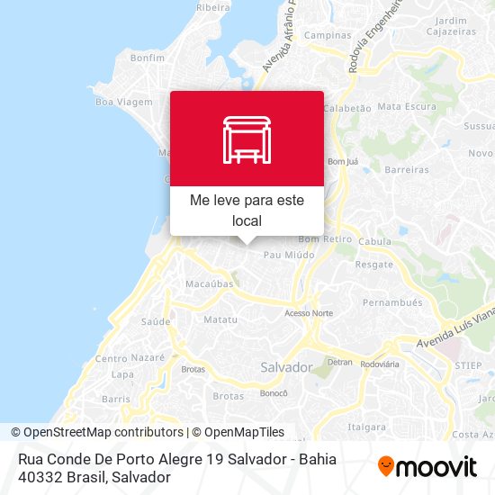 Rua Conde De Porto Alegre 19 Salvador - Bahia 40332 Brasil mapa