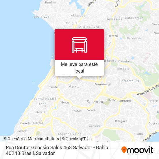 Rua Doutor Genesio Sales 463 Salvador - Bahia 40243 Brasil mapa