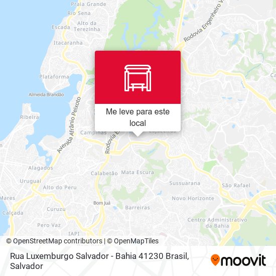 Rua Luxemburgo Salvador - Bahia 41230 Brasil mapa