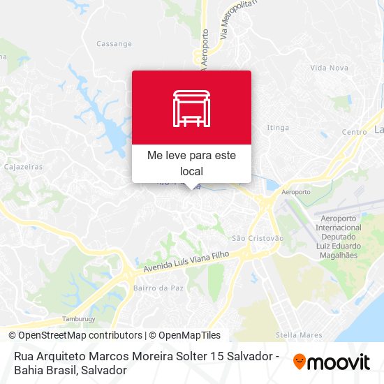 Rua Arquiteto Marcos Moreira Solter 15 Salvador - Bahia Brasil mapa