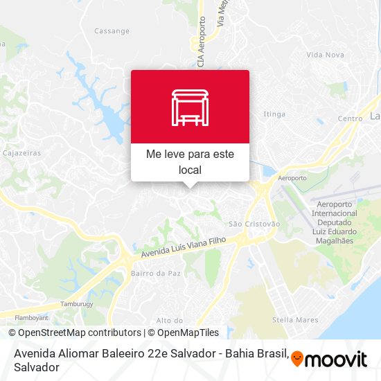 Avenida Aliomar Baleeiro 22e Salvador - Bahia Brasil mapa