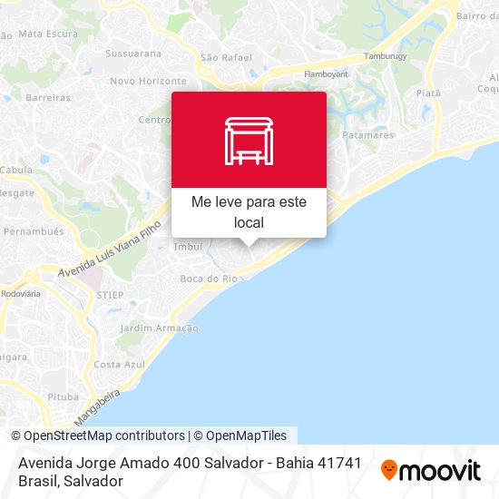 Avenida Jorge Amado 400 Salvador - Bahia 41741 Brasil mapa