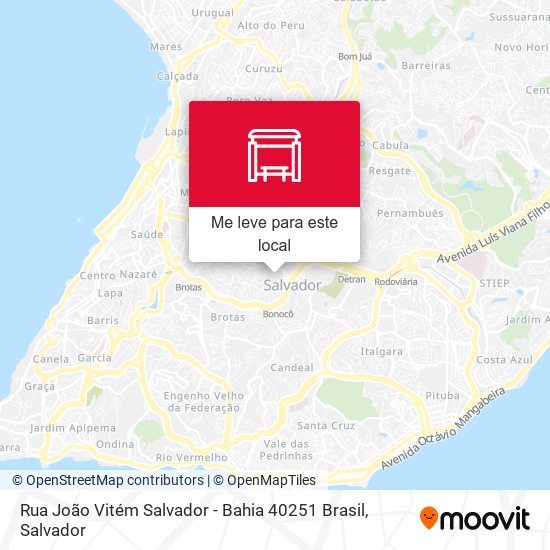 Rua João Vitém Salvador - Bahia 40251 Brasil mapa