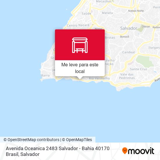 Avenida Oceanica 2483 Salvador - Bahia 40170 Brasil mapa