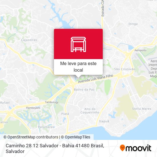 Caminho 28 12 Salvador - Bahia 41480 Brasil mapa