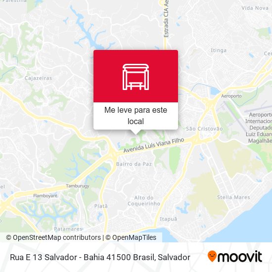 Rua E 13 Salvador - Bahia 41500 Brasil mapa
