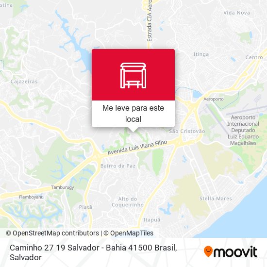 Caminho 27 19 Salvador - Bahia 41500 Brasil mapa