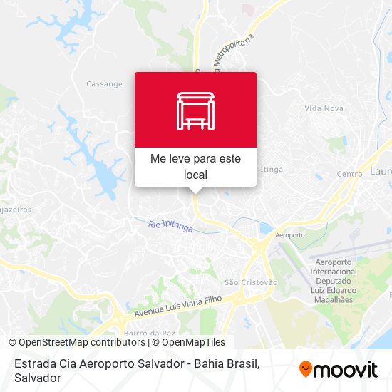 Estrada Cia Aeroporto Salvador - Bahia Brasil mapa