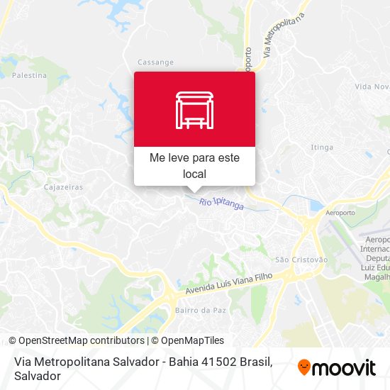 Via Metropolitana Salvador - Bahia 41502 Brasil mapa