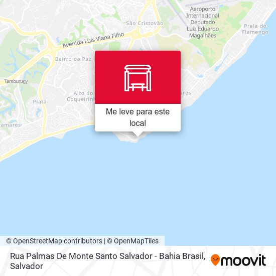Rua Palmas De Monte Santo Salvador - Bahia Brasil mapa