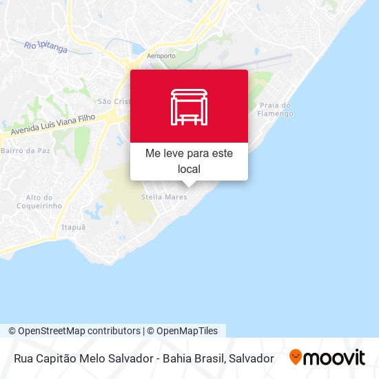 Rua Capitão Melo Salvador - Bahia Brasil mapa