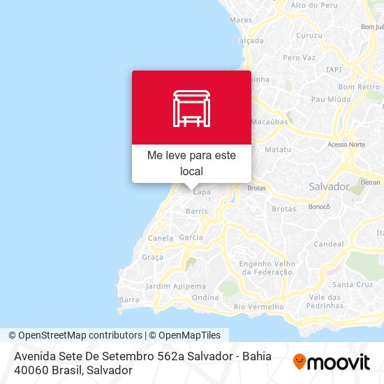 Avenida Sete De Setembro 562a Salvador - Bahia 40060 Brasil mapa