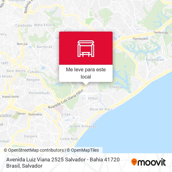 Avenida Luiz Viana 2525 Salvador - Bahia 41720 Brasil mapa