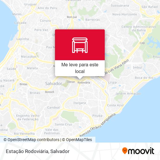Estação Rodoviária mapa